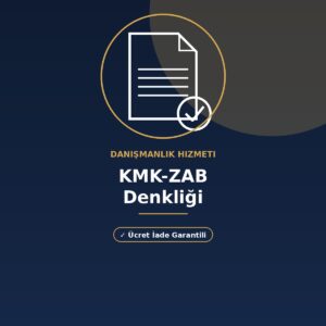 KMK-ZAB denklik danışmanlığı ürün görseli