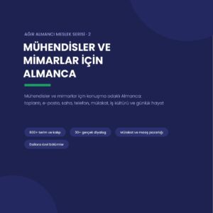 Mühendisler ve Mimarlar İçin Almanca — E-Kitap (65 Sayfa PDF)