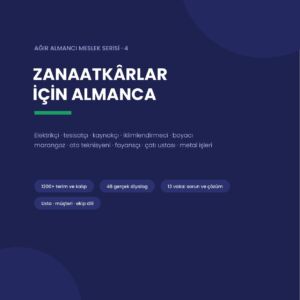 Zanaatkarlar İçin Almanca — E-Kitap (100 Sayfa PDF)