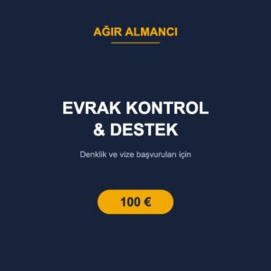 Evrak Kontrol & Başvuru Desteği (WhatsApp)